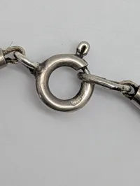 Sterling Silver and Hematite Bead Necklace