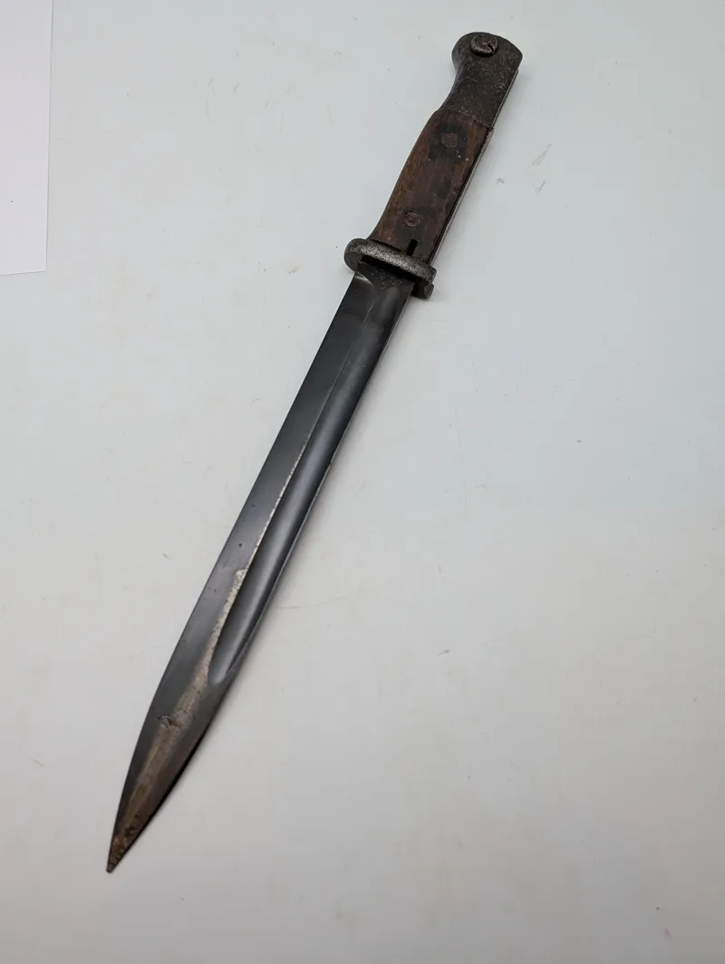 Tysk Mauser K98 Bajonet med Trægreb