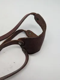 Vintage Brun Læder Skulderhylster til Pistol