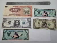 Samling af Disney Dollars og diverse parodi- og reklamesedler