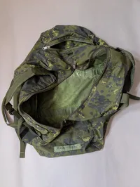 Danish Military M84 Camouflage Duffel Bag with Backpack Straps