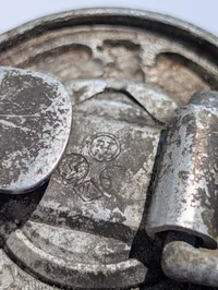 Tysk SS-officers bæltespænde med 'Meine Ehre heißt Treue' motto, original loftrum 
