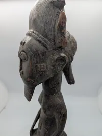 West African Baule Blolo Bian Wood Carved Male Spirit Spouse Figure