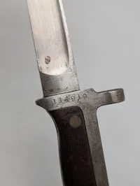 Dansk Model 1915  Krag-Jørgensen bajonet med serienummer 114919