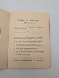 Finsk Lotta Svärd samling med diplomer, medalje og publikationer