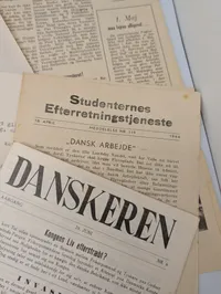Samling af danske illegale blade og aviser fra besættelsestiden