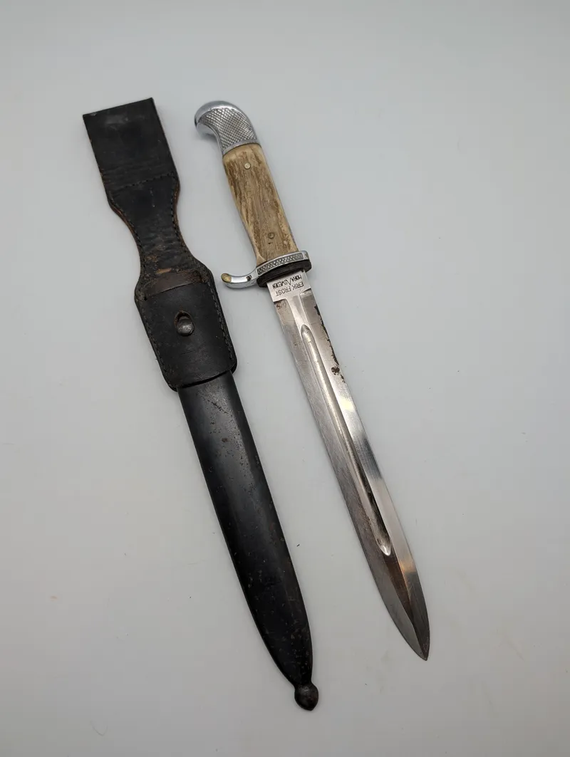 Erik Frost Mora Sweden Stag Handle udgangsbajonet 