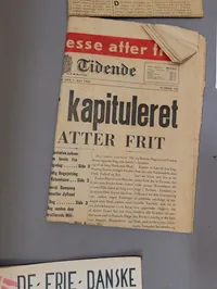 Samling af danske modstandsaviser og illegale blade fra 2. verdenskrig