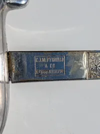 Dansk officerssabel af C.L.M. Fyrwald & Co., Kjøbenhavn