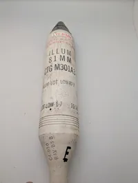 Inert 81 mm M301A3 Illumination Mortérgranat