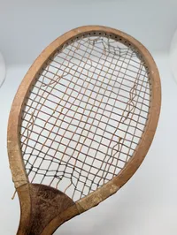 Antik G.B.S. Træ-tennisketcher med Stjerne-logo