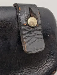 Dansk militær patronaske i læder model 89, dateret 1914