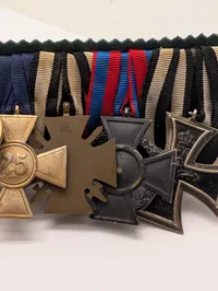 Tysk medaljegruppe med Jernkorset 1914 og 1936 Olympisk medalje