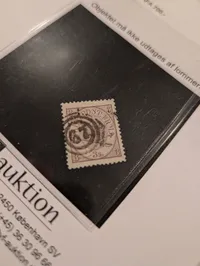 Danmark 1864, 3 skilling lilla, Bogtryk 1, AFA nr. 12
