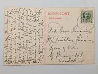 Vintage Merløse Denmark Topographical Postcard with Handwritten Message