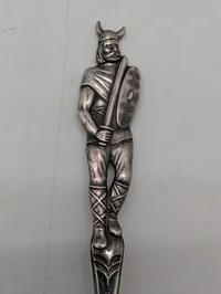 Th. Marthinsen Viking Souvenir Ske i Sølvplet