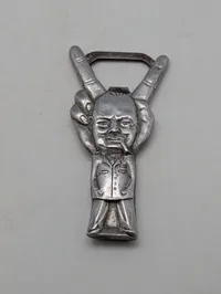 Vintage Winston Churchill 'V for Victory' oplukker i metal