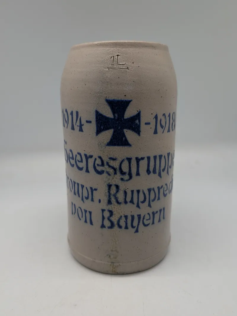 Tysk WWI Stentøjsølkrus, Heeresgruppe Kronprinz Rupprecht von Bayern