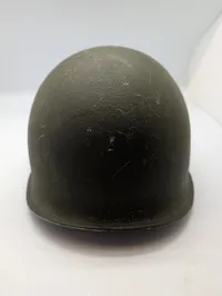 Vintage US Military M1 Steel Helmet Shell WW2 Front seam fixed ball 