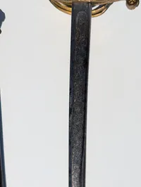Fransk officerssabel model 1845/1855 med forgyldt messingfæste