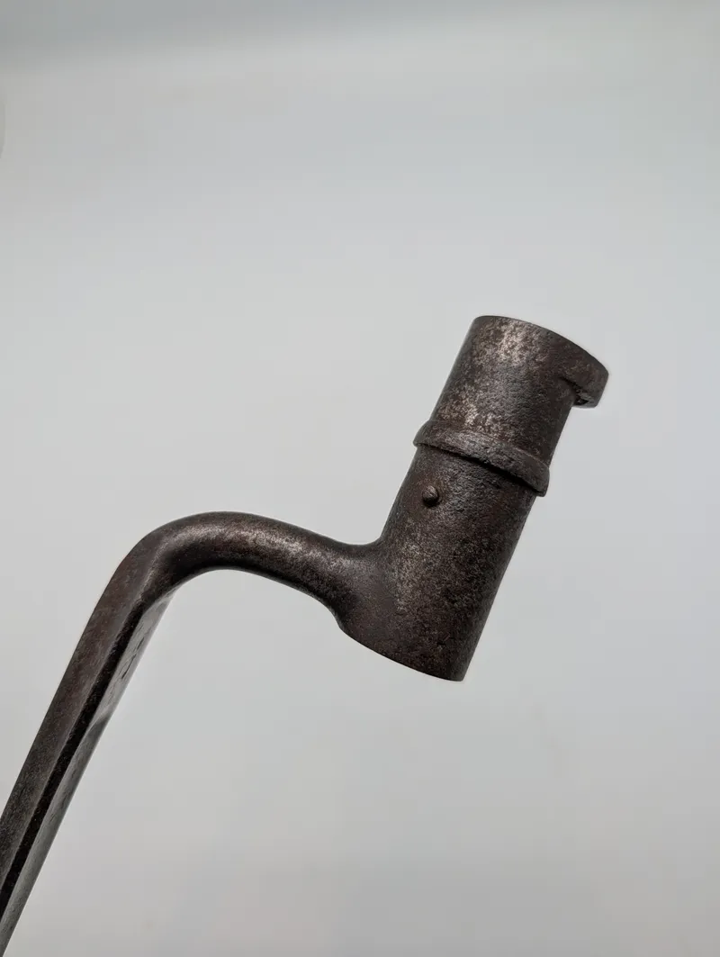 Antique 19th Century Socket Bayonet with Triangular Blade