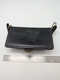 British Royal Artillery Leather Pouch with Brass Grenade Insignia