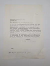 M. W. Mørch & Søn's Efterfølger, Arkivmateriale vedr. 5. Regiment