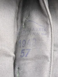 Tysk WWII M34 Feltmue (Schiffchen) til pansertropper med lyserød soutache, efter 45