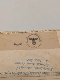 Tysk censureret brev fra 1940 sendt til Ellen Torp i Danmark
