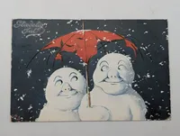 Vintage Danish Christmas Postcard by Raphael Tuck & Sons Oilette Series