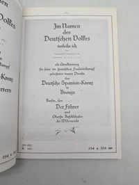 Lothar Hartung: Verleihungsurkunden des 3. Reiches