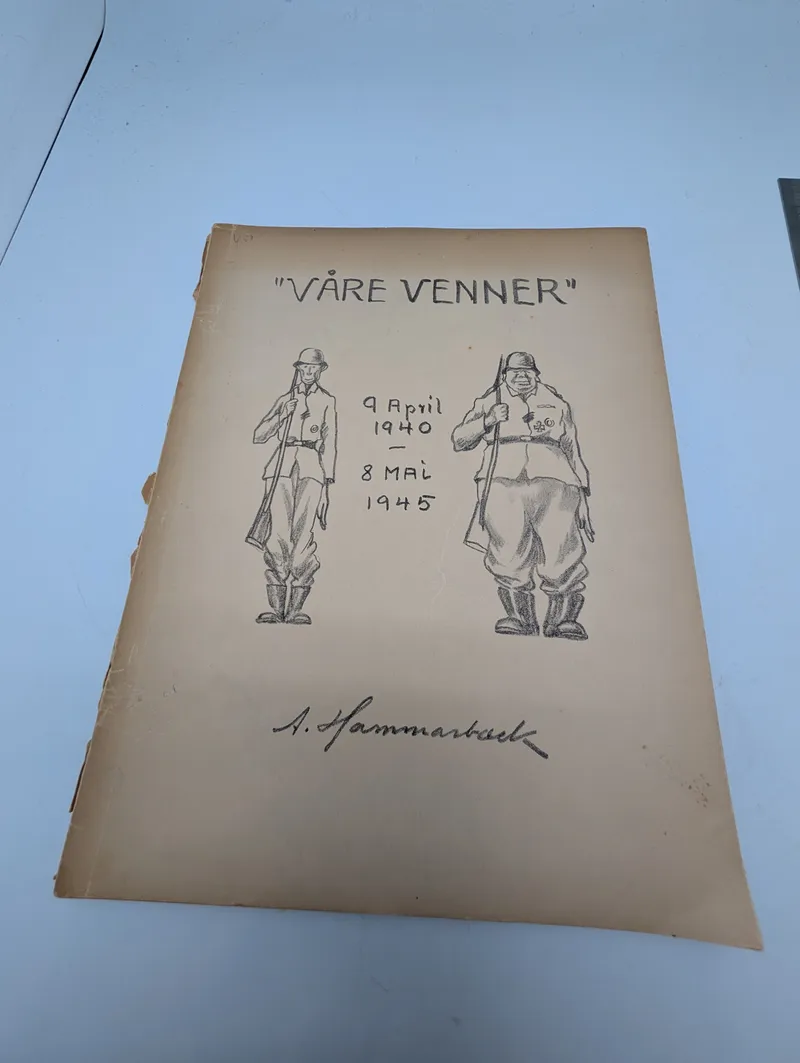 A. Hammarback, 'Våre Venner' Satirical Illustration Book, Dreyers Forlag
