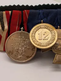 Tysk medaljegruppe med Jernkorset 1914 og 1936 Olympisk medalje