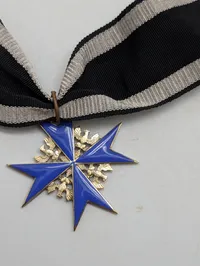 Preussisk Pour le Mérite Orden, "Blå Max" med halsbånd, 1930 udgave 