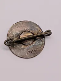 Dansk Borgervern Sydhavnsbataillonen Sterling Silver Enamel Pin