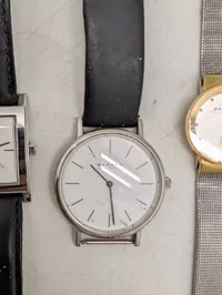 Samling af seks Skagen Denmark armbåndsure