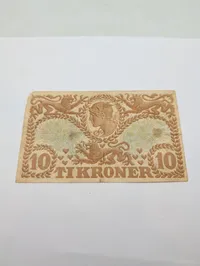 Danmark Ti Kroner 1943 Danmarks Nationalbank Seddel