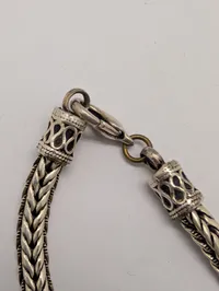 Bali Tulang Naga Armbånd i Sterling Sølv med Hummerlås
