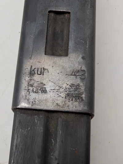 Tysk MP38/40 Magasin, kur 43 mærket