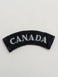 Canadisk militær skulderlap, broderet stofmærke RAF WW2 