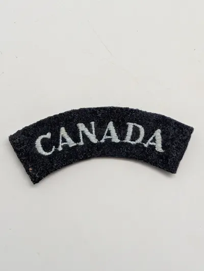 Canadisk militær skulderlap, broderet stofmærke RAF WW2
