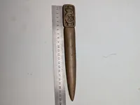 Antik brevåbner i bronze med Christian X monogram