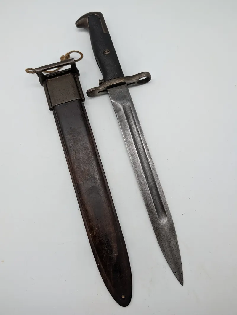 U.S. M1 Bayonet by Utica Cutlery with Danish HTK Scabbard