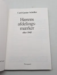 Carl-Gustav Schöller: Hærens afdelingsmærker efter 1945, Thorsgaard