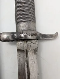 Svensk M/1896 bajonet med Stålskede og frø