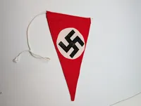 Tysk nationalsocialistisk vimpel med hagekors, original ?
