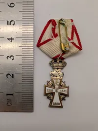 Dansk Dannebrogorden Ridderkors i Miniature