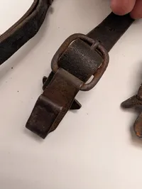 Tysk Wehrmacht Y-rem i læder til infanteriudrustning WW2