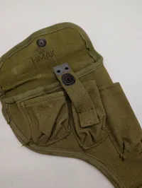 Dansk Pistol hylster  i olivengrøn kanvas