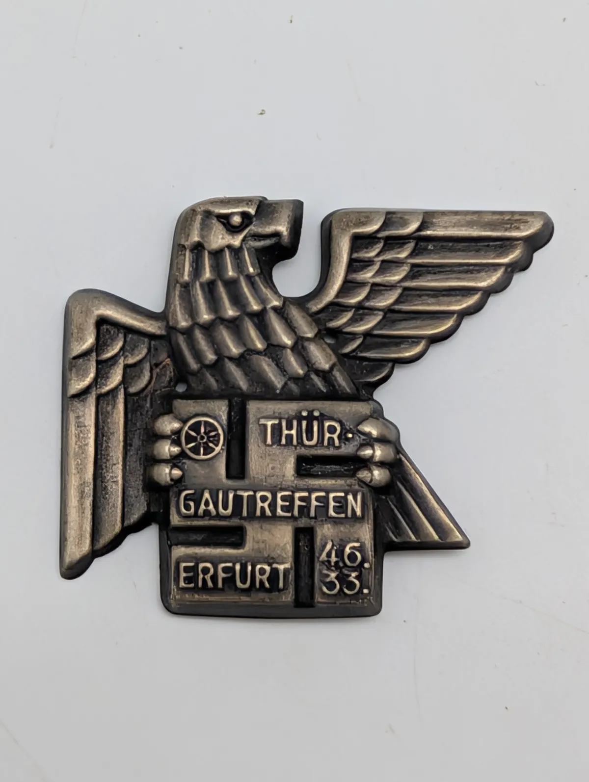 1933 Gautreffen Thüringen Erfurt Commemorative Eagle Badge